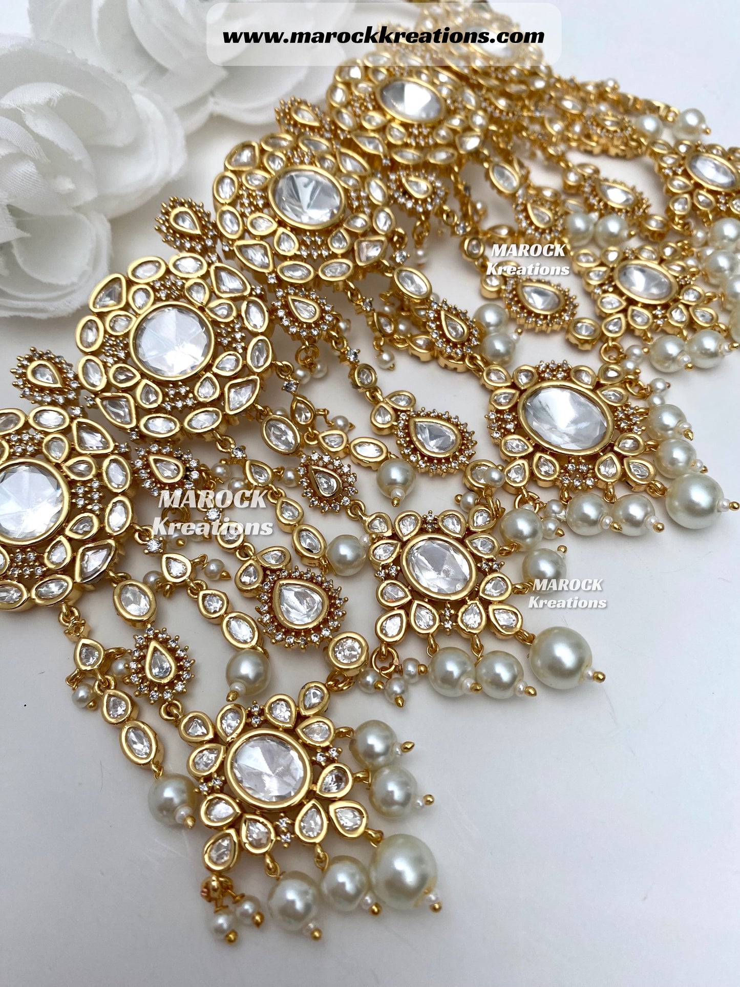 Aaliya Tyani inspired Premium Quality Gold plated Kundan Necklace set/Bridal set