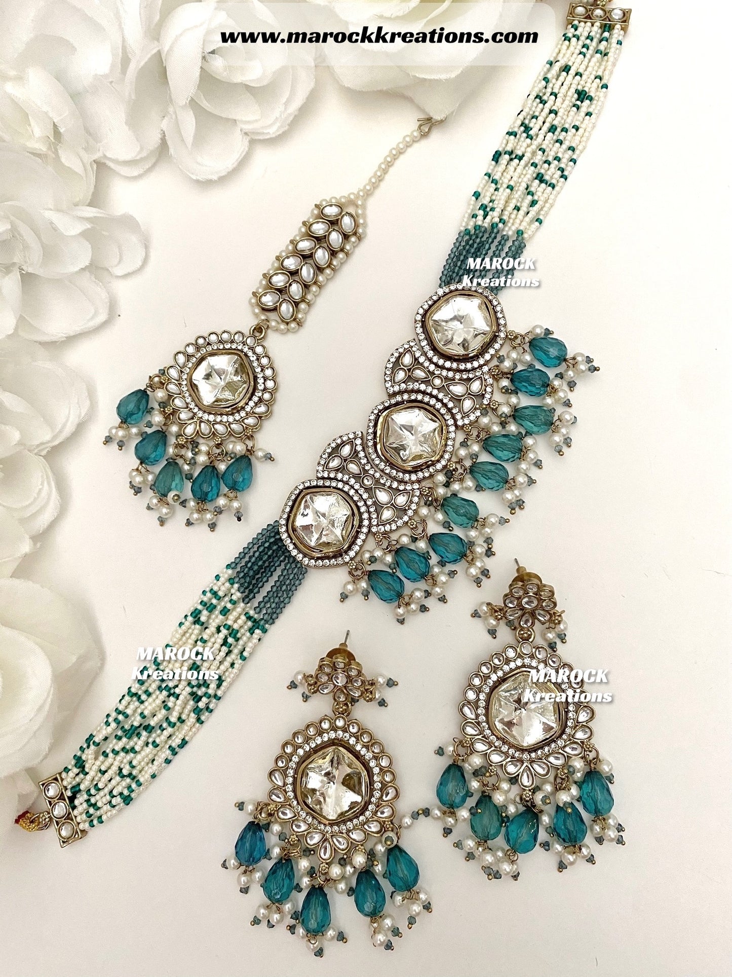 Amina Kundan Choker set