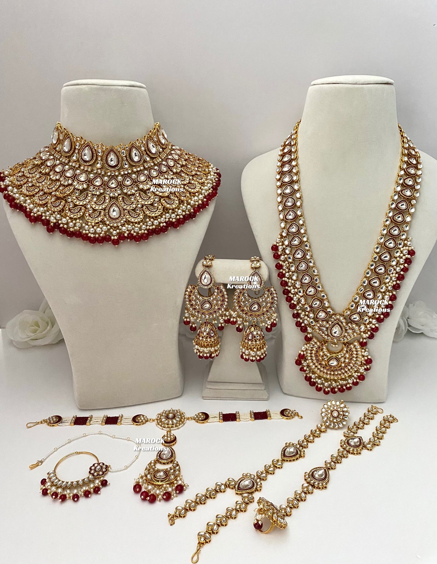 Premium Quality Kundan Meenakari Bridal set/Indian bridal jewelry