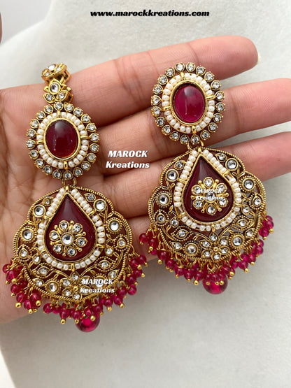 Rufsana Sabyasachi inspired Premium Quality Kundan statement necklace set