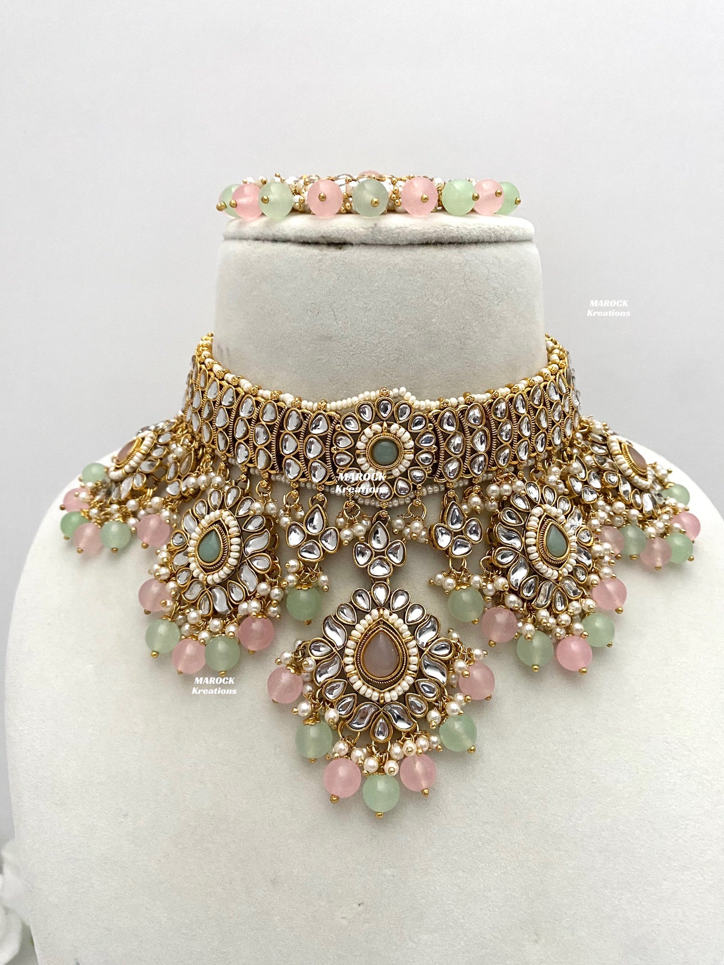 Bhavika Premium Quality Kundan choker/Necklace set