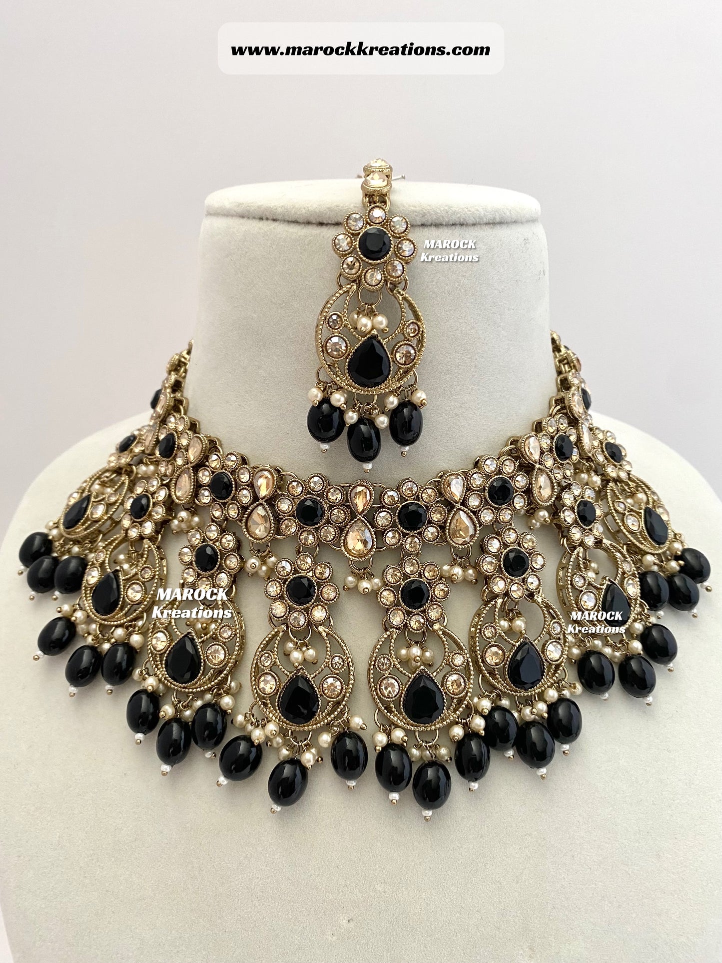 Antique Gold Statement choker sets