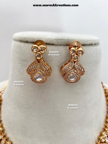 Malini Premium Quality tyani inspired  Kundan Necklace set
