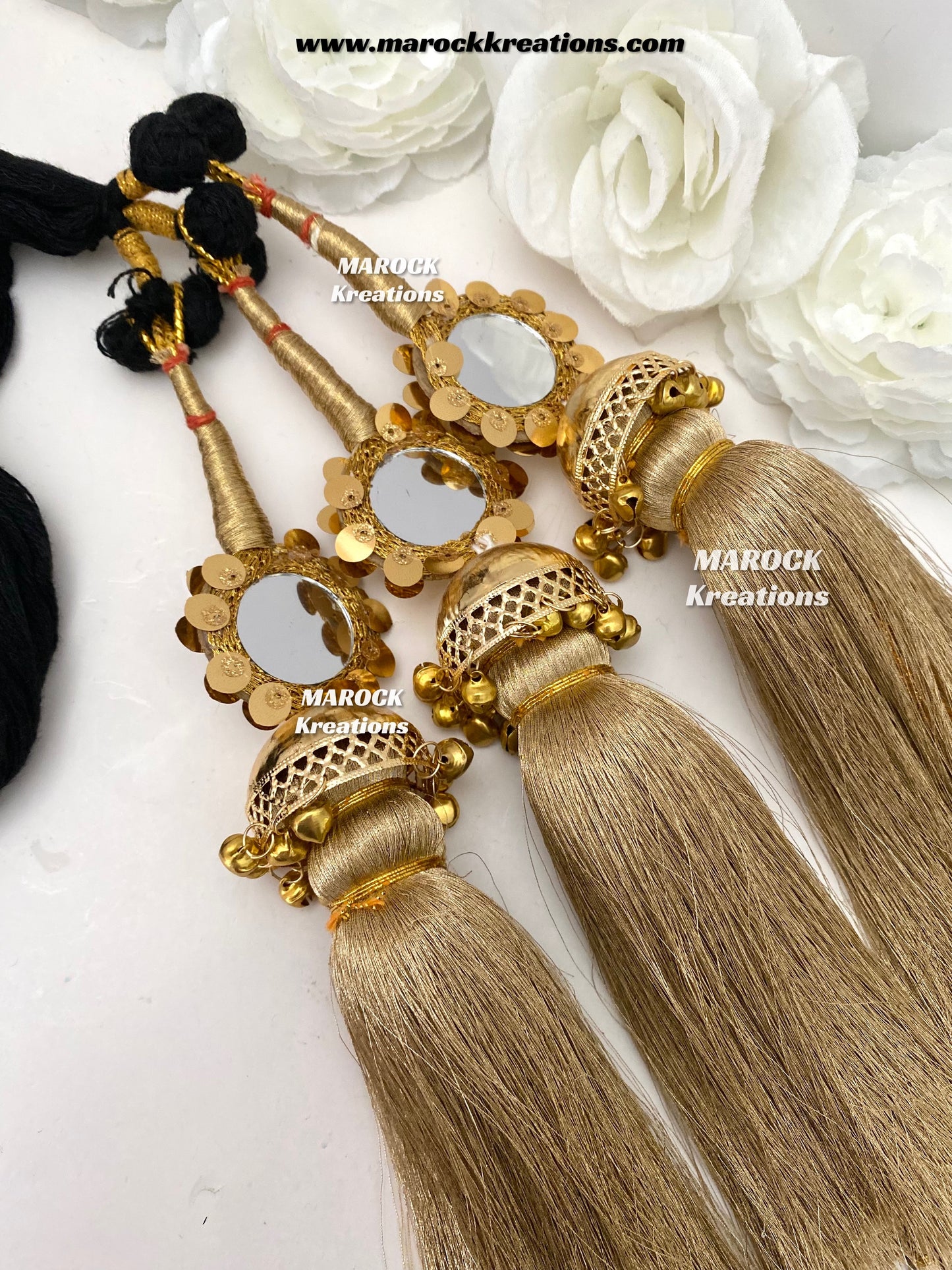 Traditional Mirror ghungroo Paranda/Hair dori/Jago braid accessories