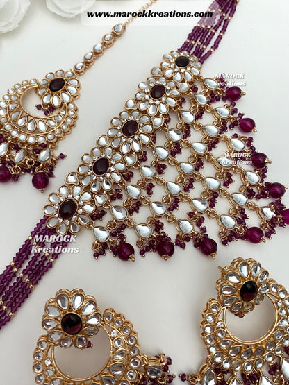 Yasmin premium quality Kundan Statement Choker set