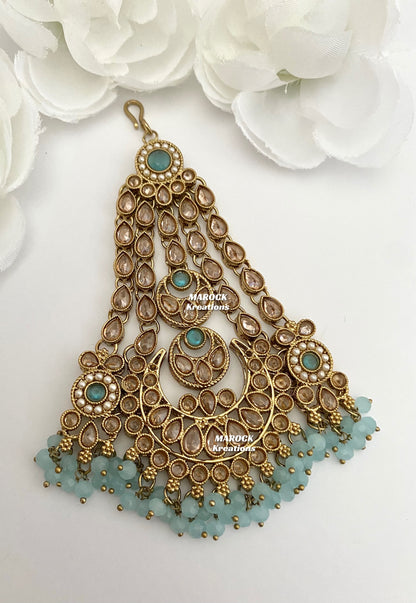 Antique Gold Polki Jhoomer/Passa