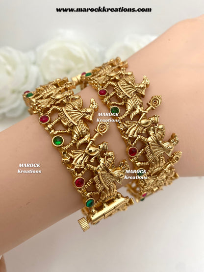 Leena Gold plated openable Doli/Barat kade/Bangles/Kangan