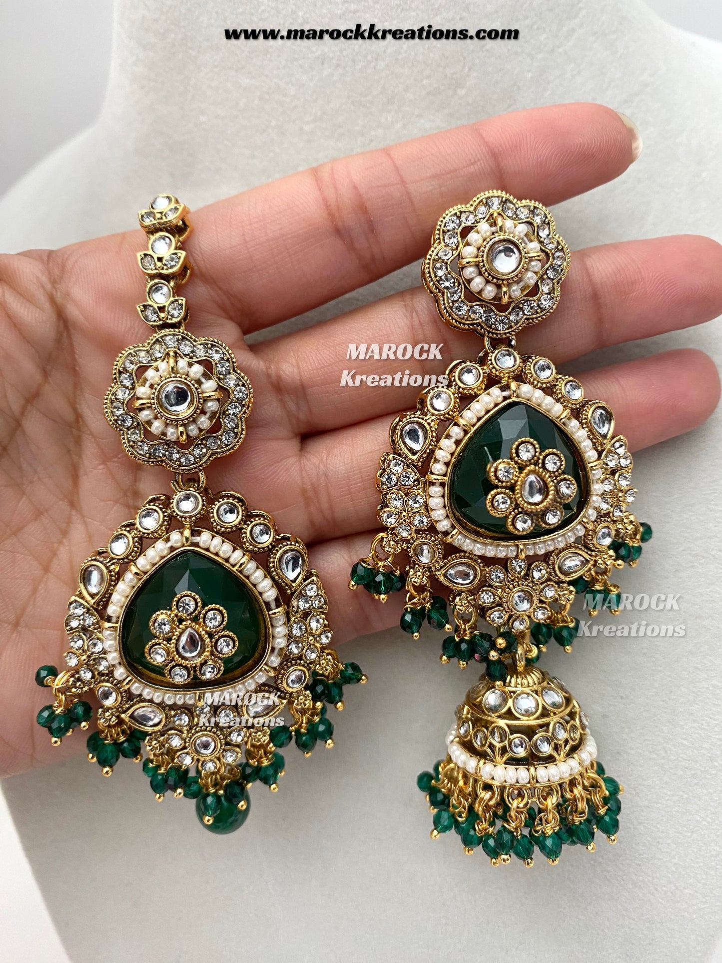 Madhavi Premium Quality Kundan Statement Bridal set