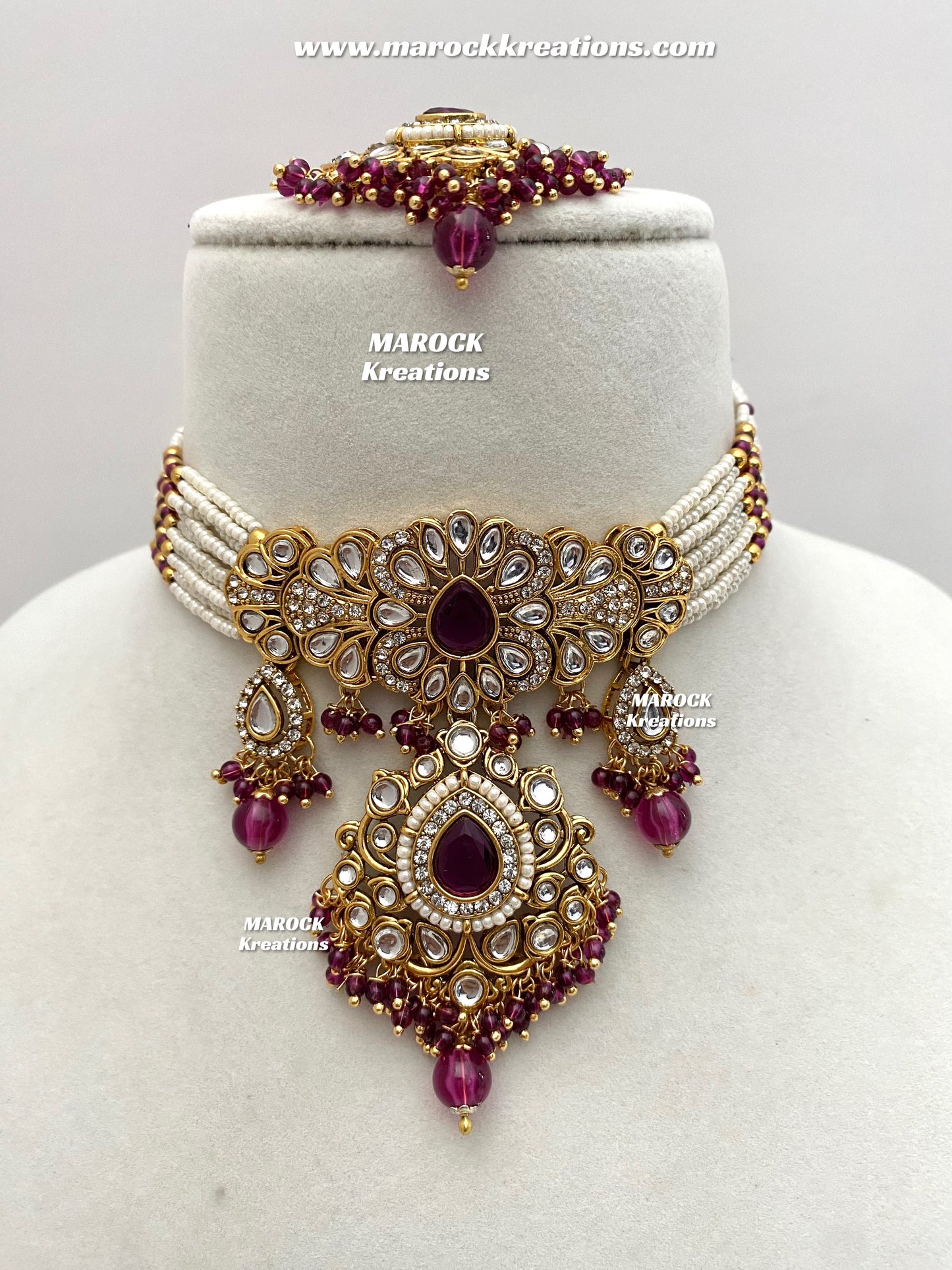 Mahima Premium Quality Kundan Choker set