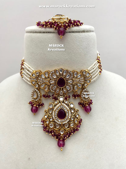 Mahima Premium Quality Kundan Choker set