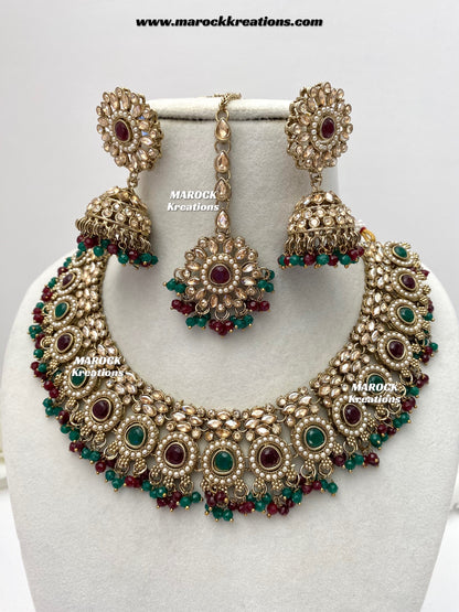 Sameera Polki Necklace set