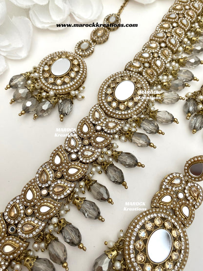 Resmin Premium Quality Mirror Choker set