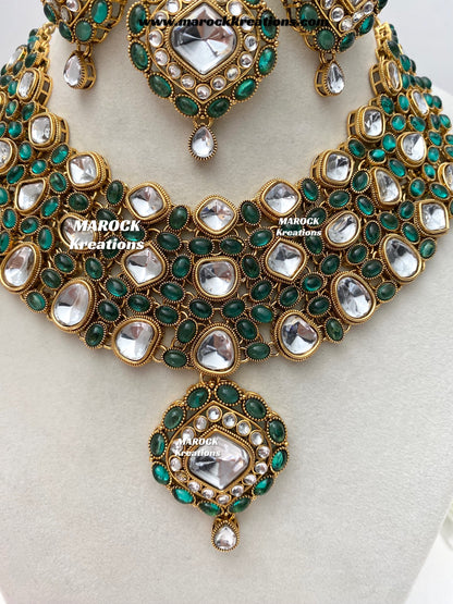 Roksana Sabyasachi inspired Premium Quality Kundan Statement Necklace set