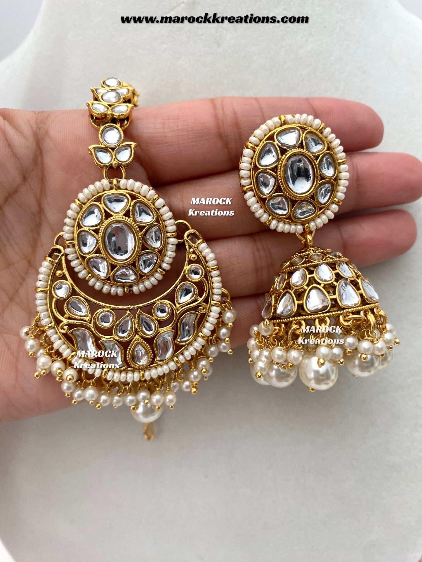 Neela Premium Quality Kundan Statement Rani haar set