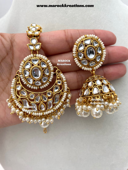 Neela Premium Quality Kundan Statement Rani haar set