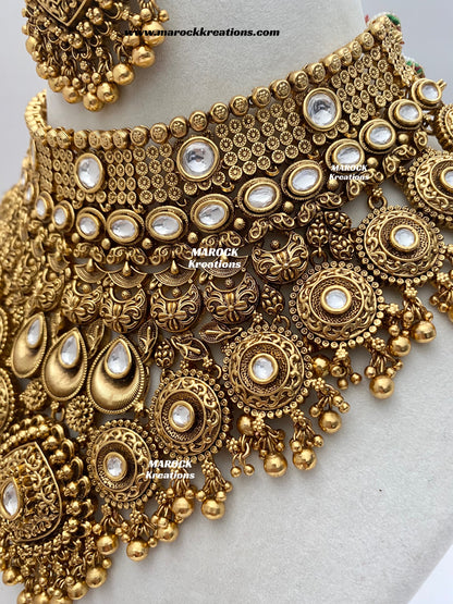 Manara Premium Quality Gold Plated Bridal set
