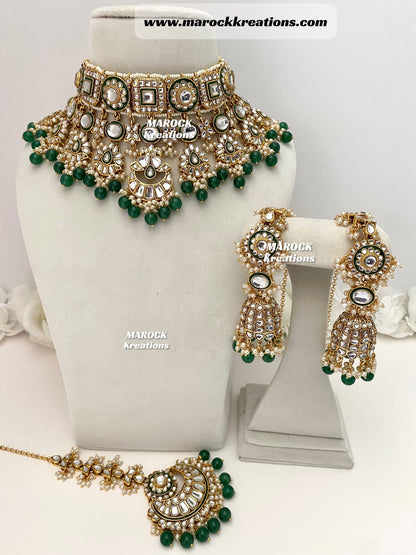 Mehak Premium Quality Kundan Statement Necklace set