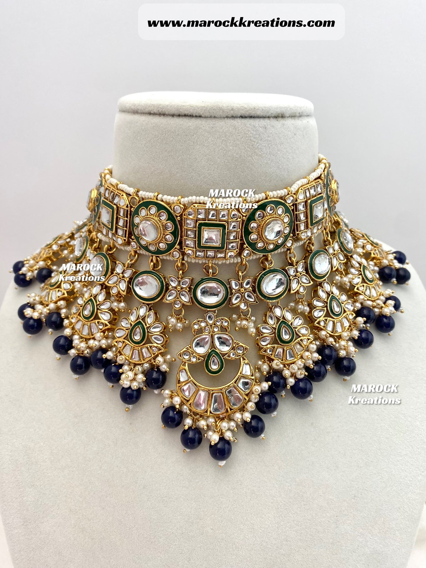 Mehak Premium Quality Kundan Statement Necklace set