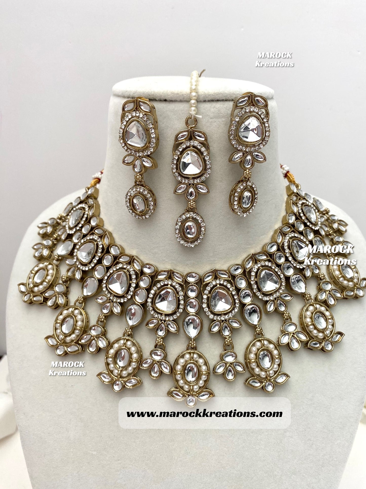 Noor Kundan Statement Necklace set