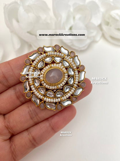 Kundan Statement adjustable Finger Rings