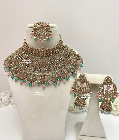 Tashi Premium Quality Polki Statement Bridal set