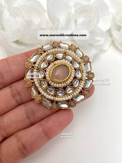 Kundan Statement adjustable Finger Rings