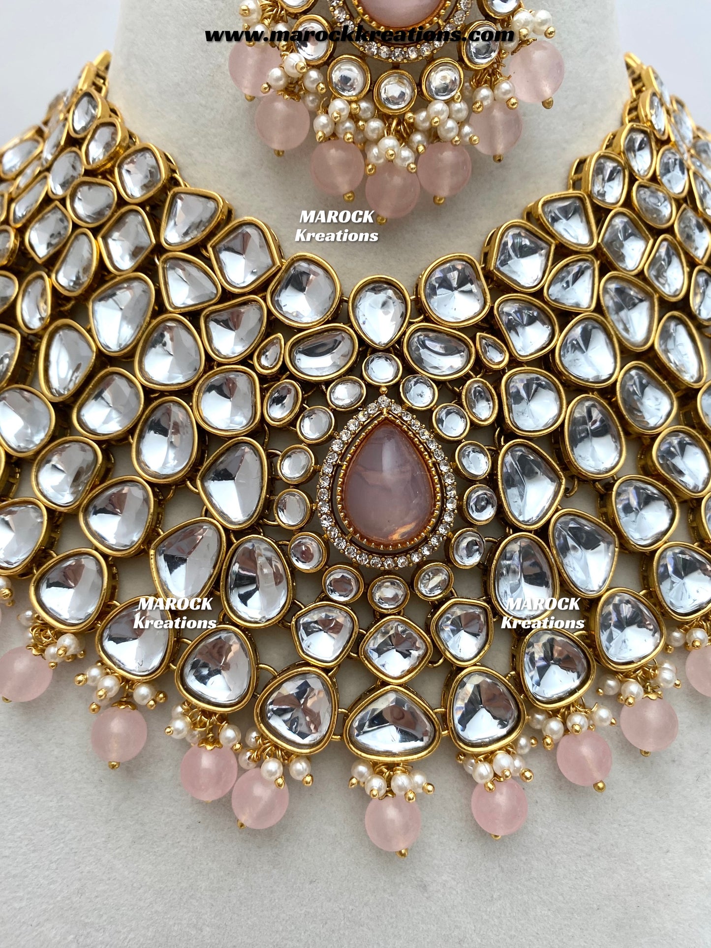 Ruhi Premium Quality Statement Kundan Necklace/Bridal set