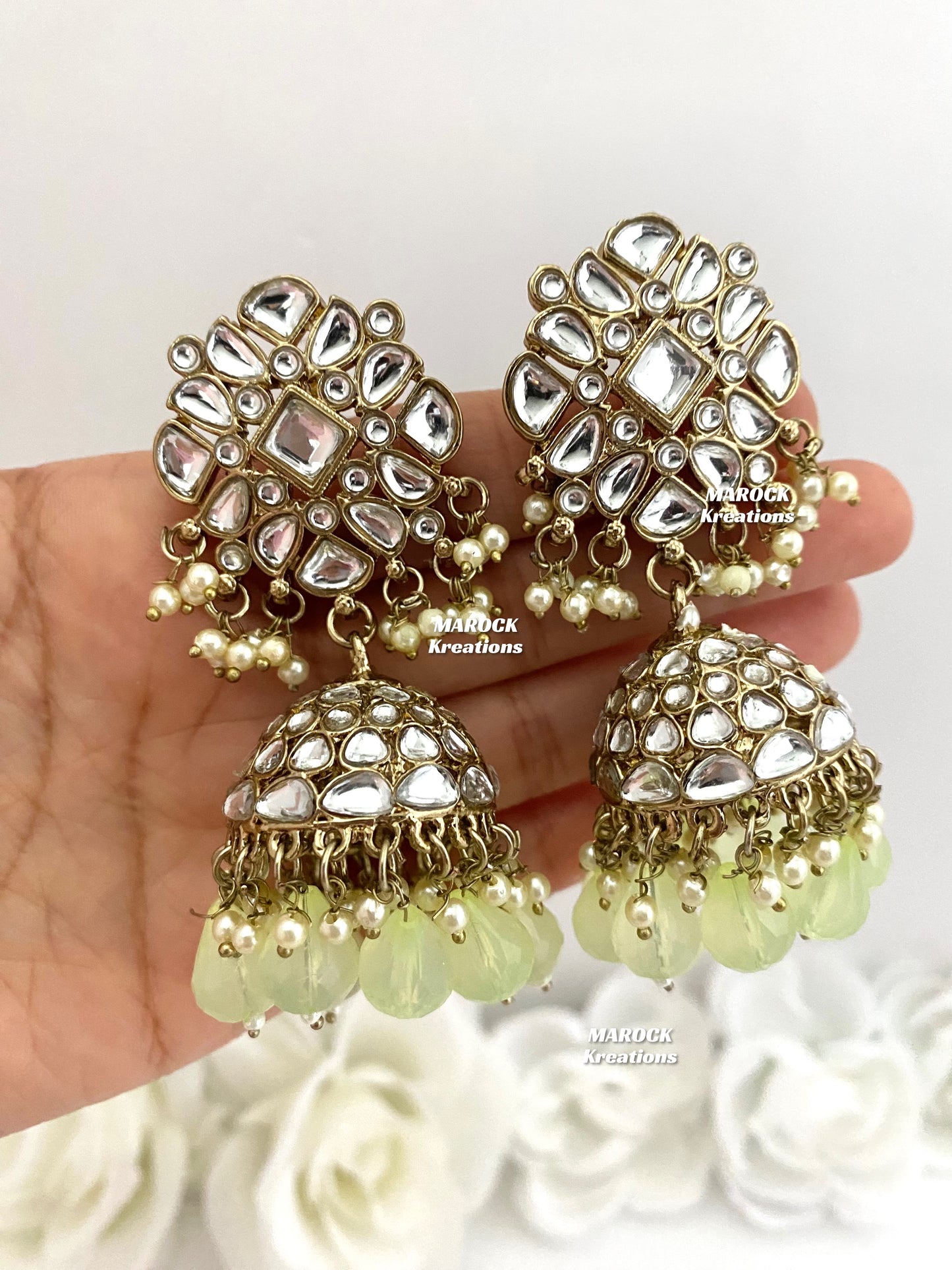 Kundan Jhumki Earrings