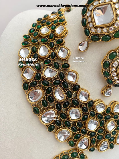 Roksana Sabyasachi inspired Premium Quality Kundan Statement Necklace set