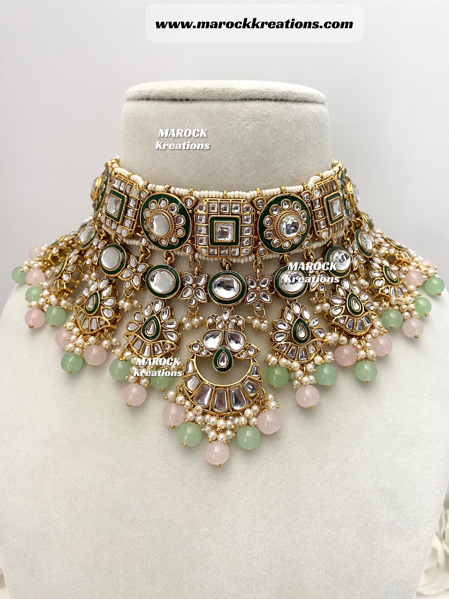 Mehak Premium Quality Kundan Statement Necklace set