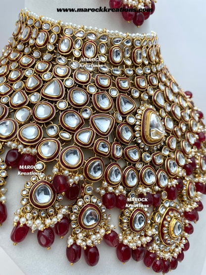 Nayema Premium Quality Kundan Statement Bridal set