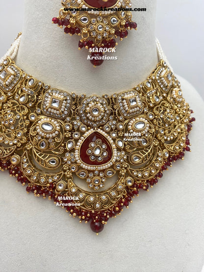 Premium Quality Kundan Bridal set/Indian bridal jewelry