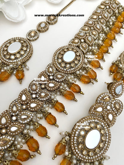 Resmin Premium Quality Mirror Choker set