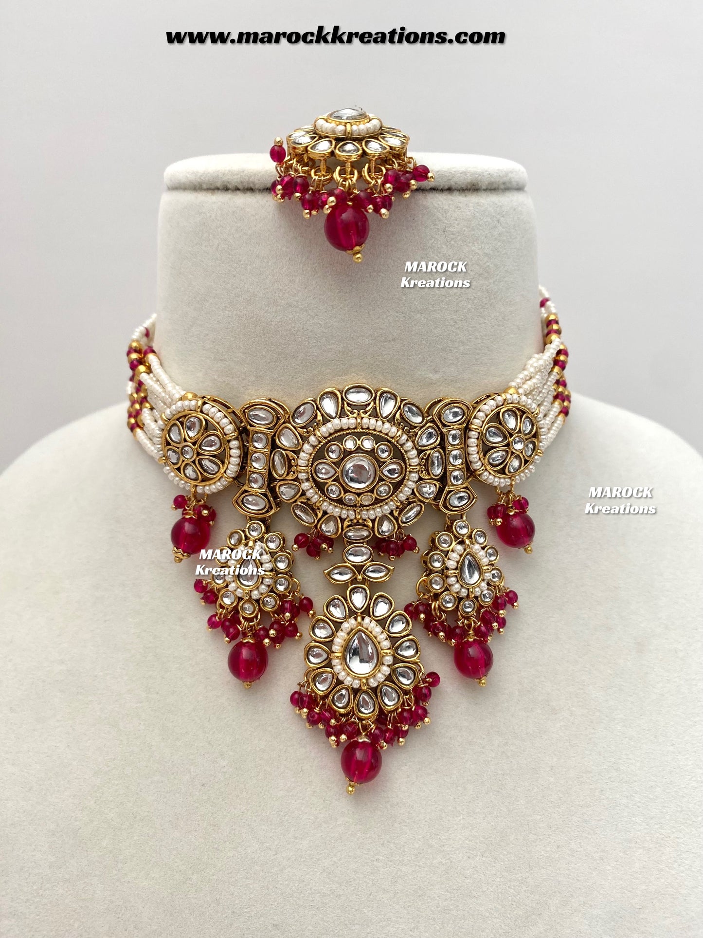 Shaneel Premium quality Kundan Choker set