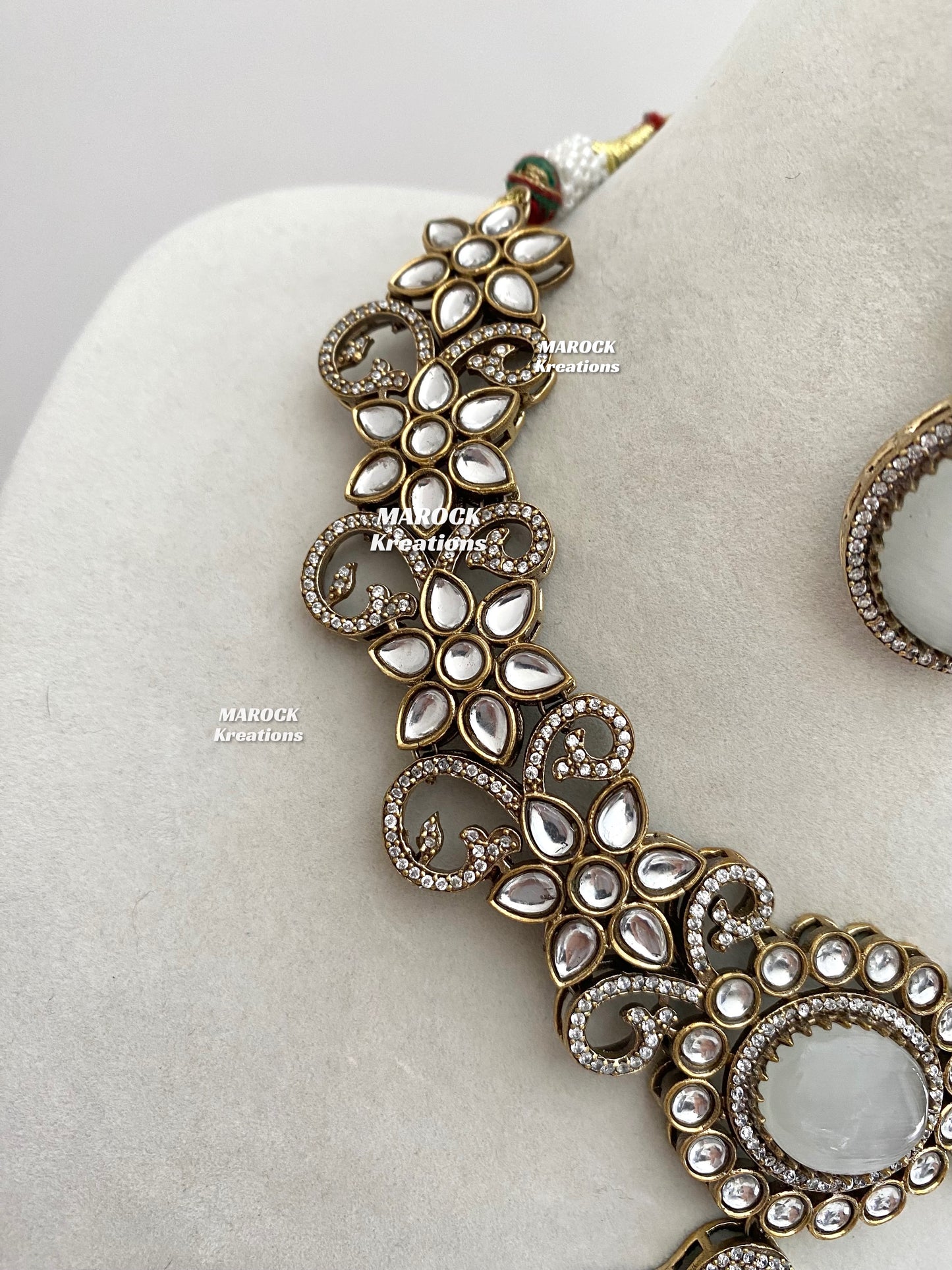 Freya Sabyasachi inspired Premium Quality Moissanite Kundan Necklace set
