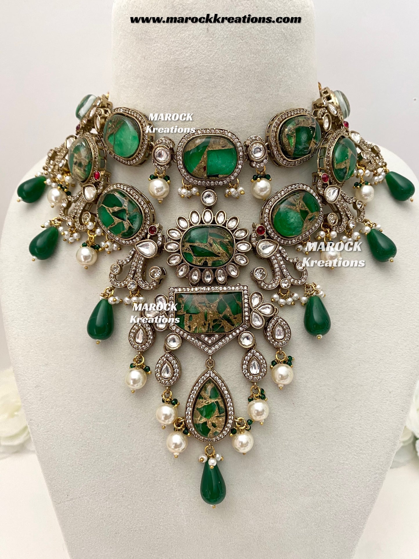 Jane Sabyasachi inspired Premium Quality  Kundan statement necklace set