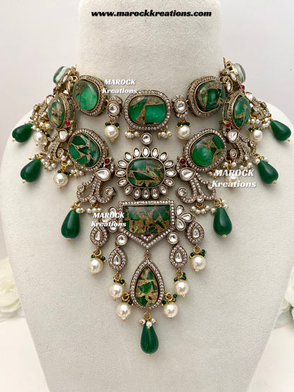Jane Sabyasachi inspired Premium Quality  Kundan statement necklace set