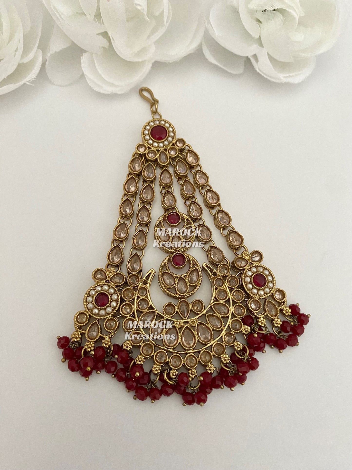 Antique Gold Polki Jhoomer/Passa