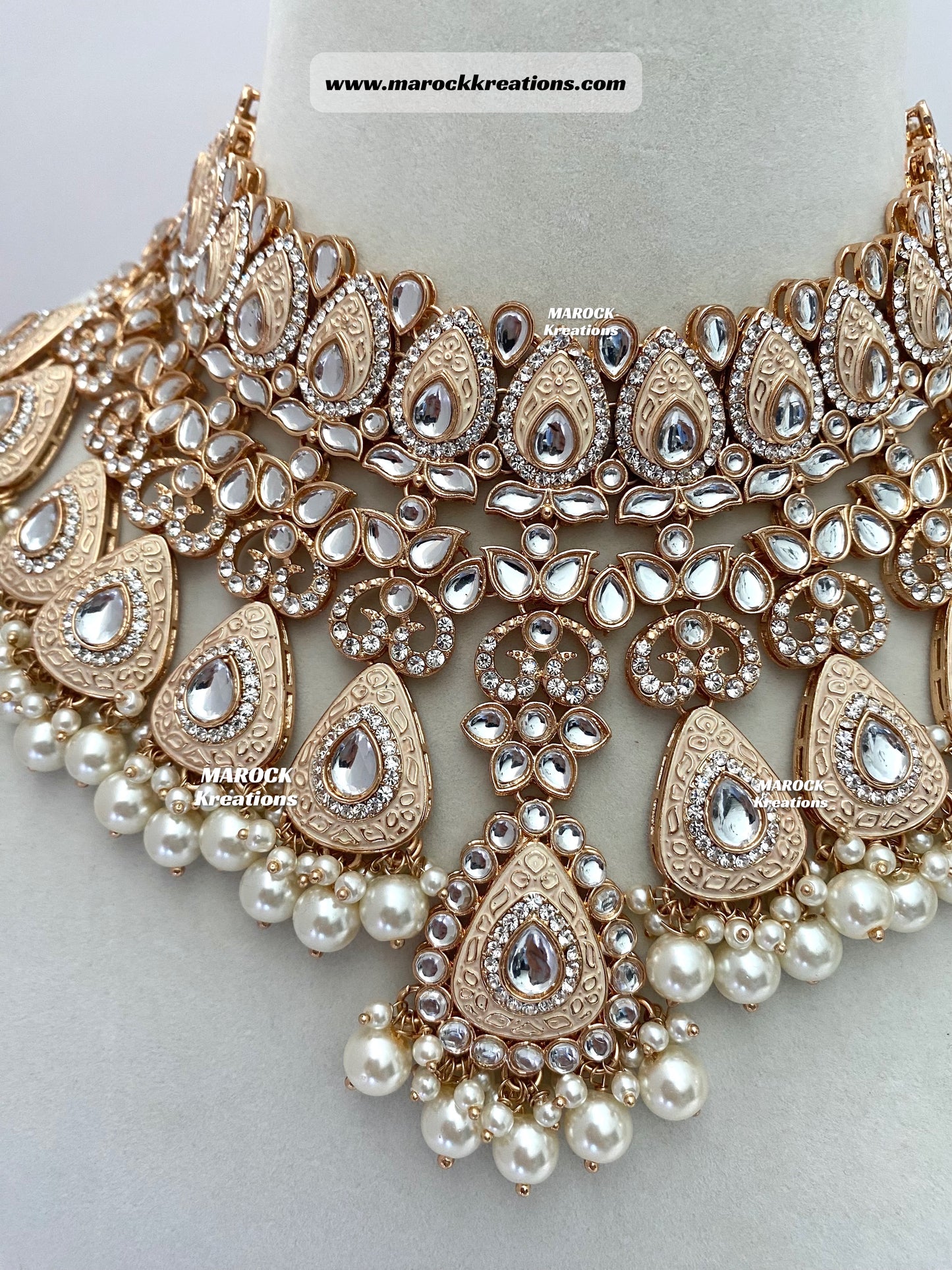 Premium Quality Kundan Meenakari Bridal set/Indian bridal jewelry