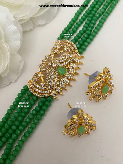 Remya Bollywood style American Diamond choker set