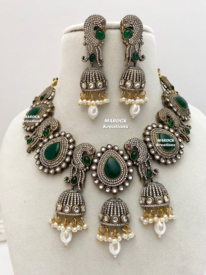 Stella Sabyasachi inspired Premium Quality Victorian Kundan Statement Necklace set