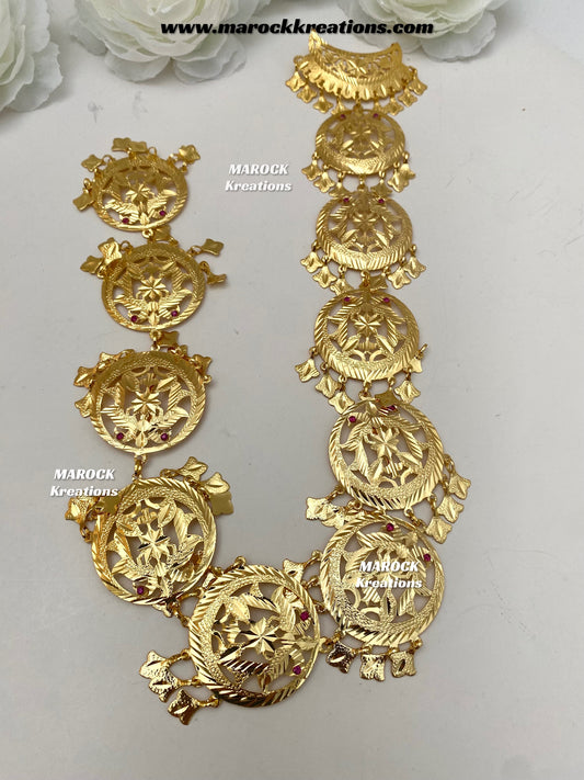 Gold plated Jadau Braid Jewelry/Choti