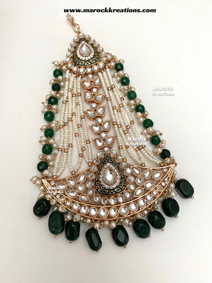 Premium Quality Kundan Meenakari Bridal set/Indian bridal jewelry