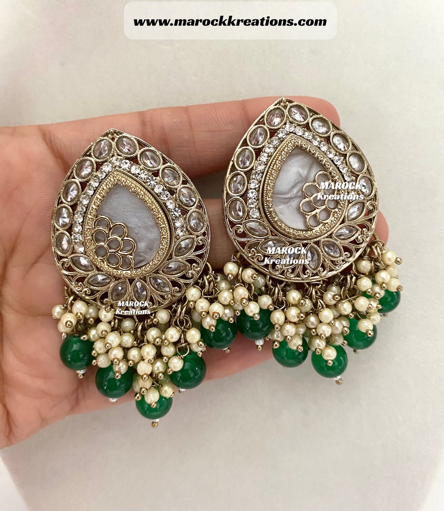 Belle Polki Statement Earrings