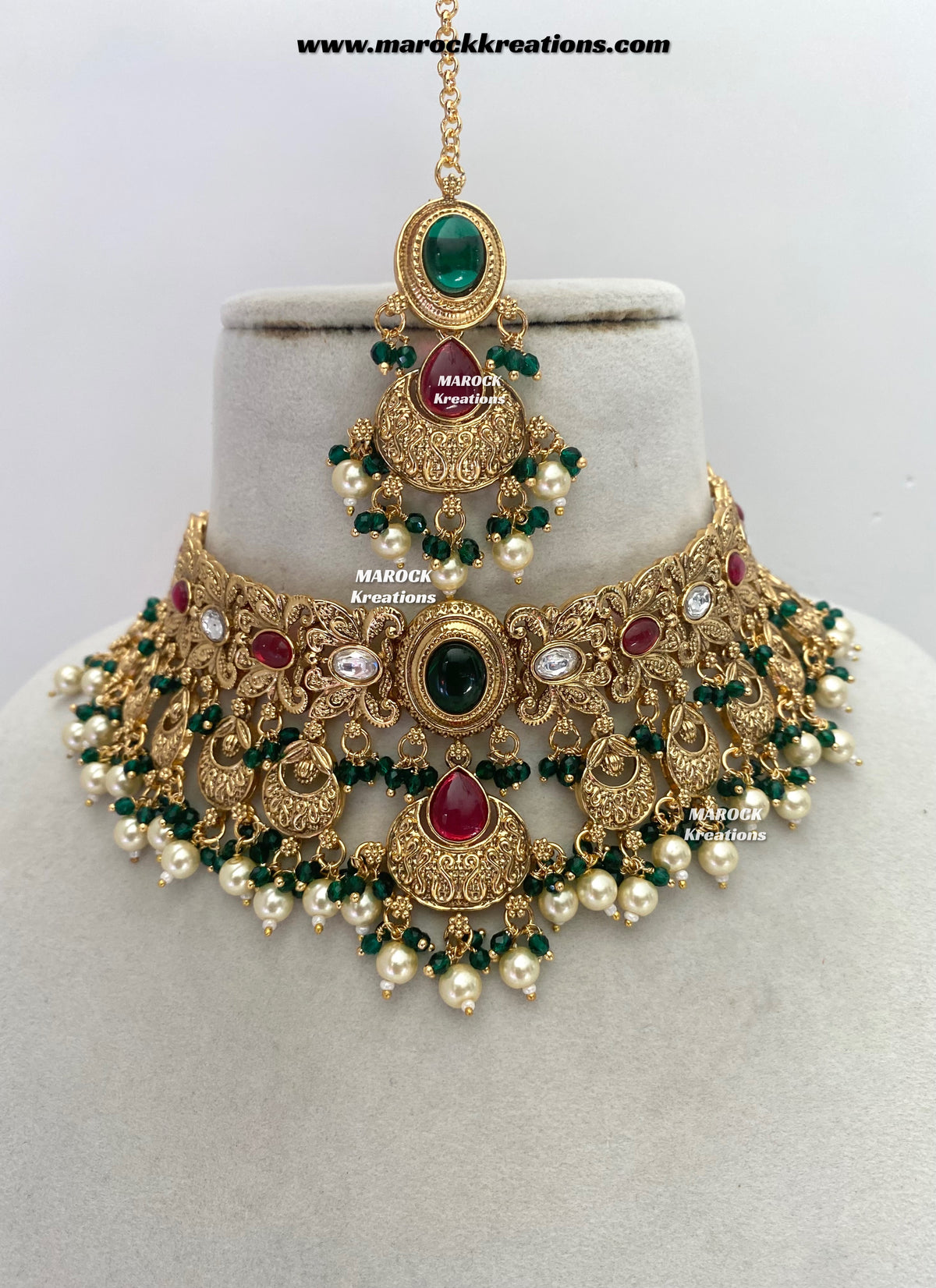 Zalifa Premium Quality Gold Plated choker set