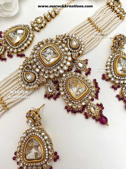 Aarzoo Kundan Statement Choker set