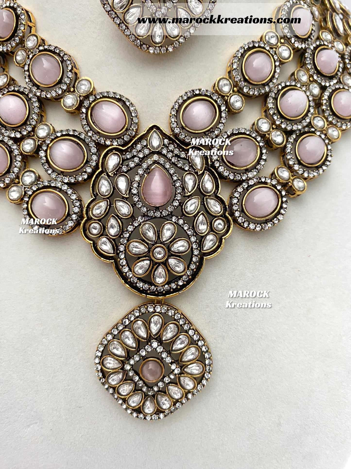 Jessie Tyani inspired Kundan Statement Necklace set