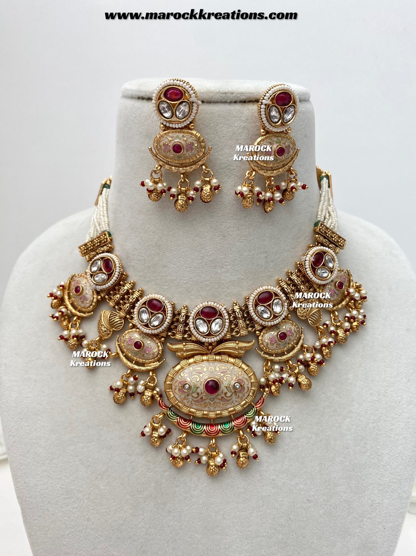 Susan Premium Quality Gold Plated Meenakari Necklace set