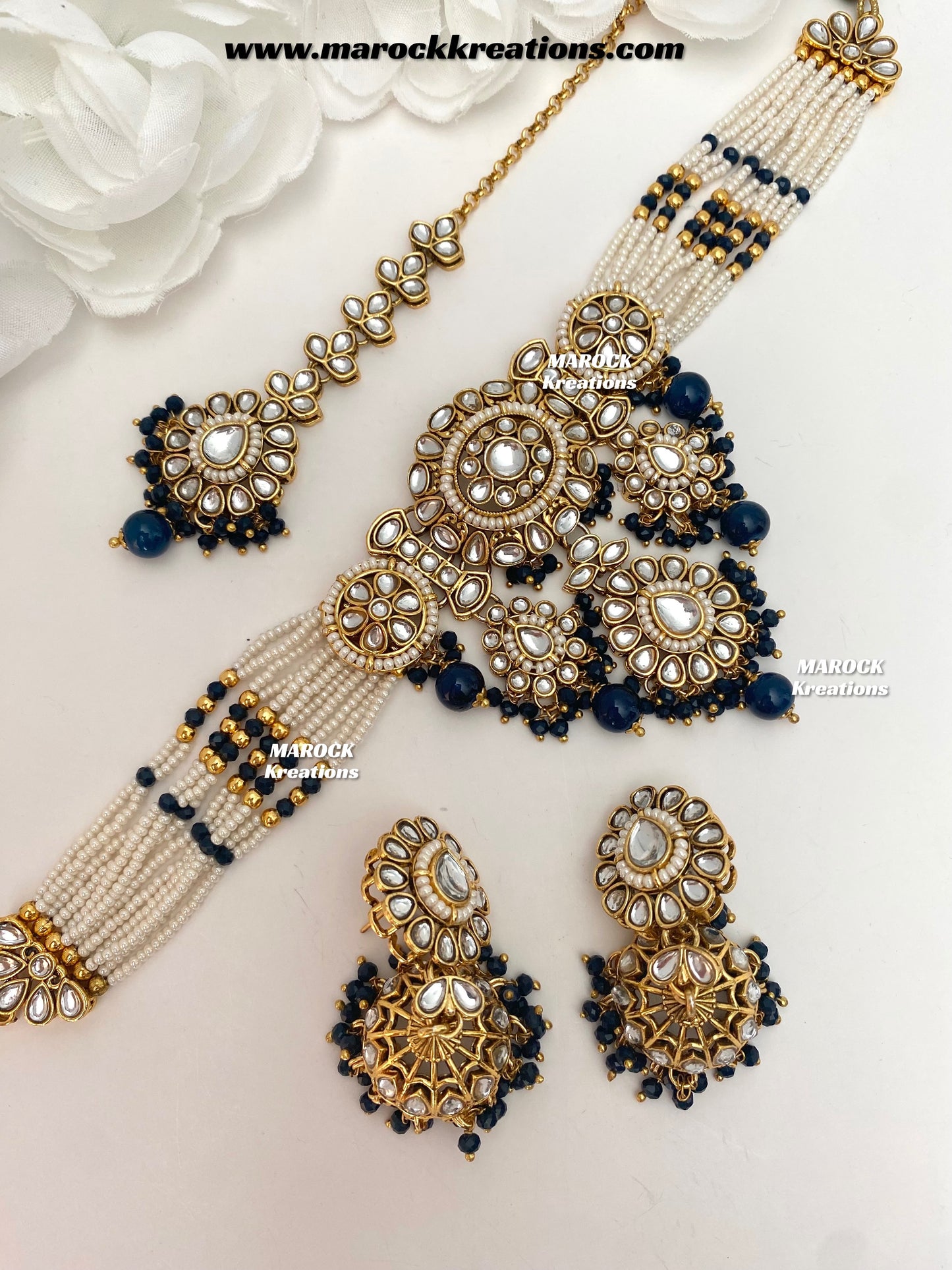 Shaneel Premium quality Kundan Choker set