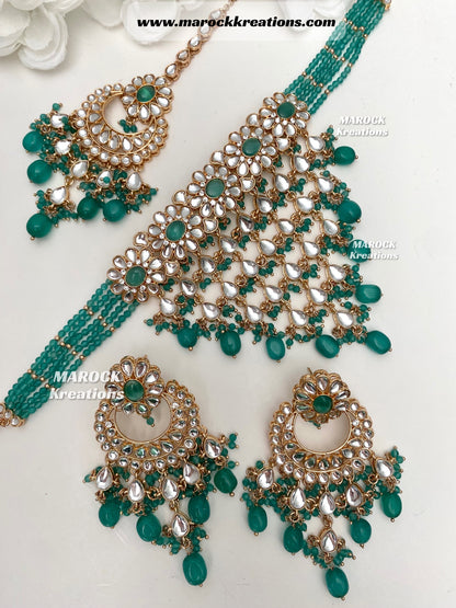 Yasmin premium quality Kundan Statement Choker set